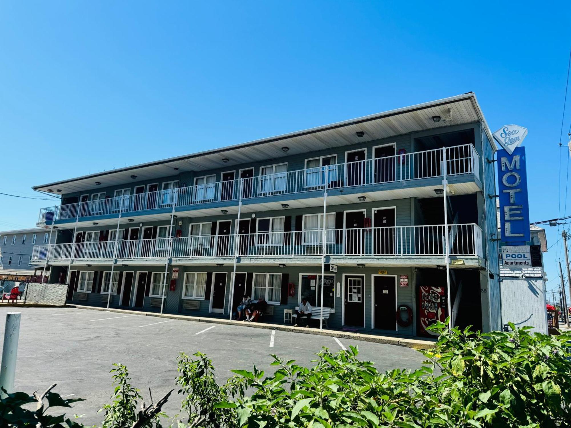 Seagem Motel And Apartments Seaside Heights Exteriör bild